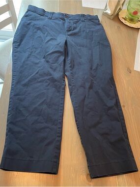 Lee Women's Navy Straight-Leg Chinos